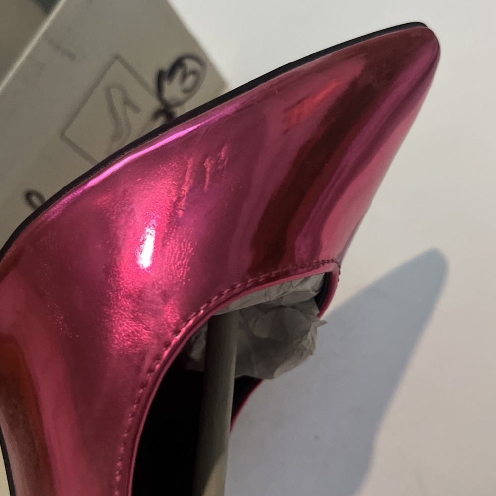 Qupid Women's Metallic Fuchsia, High Heels Stilettos 4"  Pointed Toe Sz‎ 8 New - Picture 5 of 7